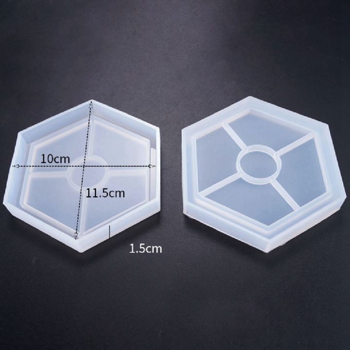 NAMUNY%208%20Pack%20Hexagon%20Silicone%20Coaster%20Molds%20Silicone%20Resin%20Mold,%20Clear%20Epoxy%20Molds%20for%20Casting%20with%20Cement%20and%20Polymer%20Clay%20-%20Image%206
