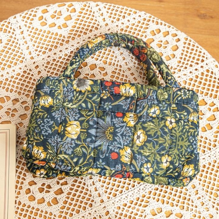 Retro%20Design%20Floral%20Pattern%20Bento%20Handbags%20Foldable%20Portable%20Shopper%20Bag%20Patchwork%20Design%20Cotton%20Material%20Storage%20Basket%20Home%20Textile%20Storage%20-%20Image%203