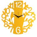 Yellow Jungle Analog Wall Clock. 