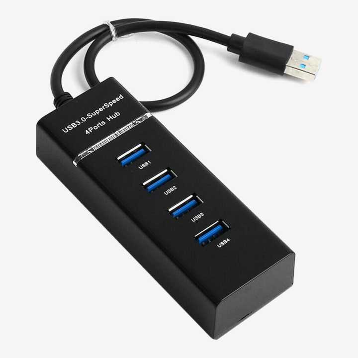 4 Port USB 3.0 Multi High Speed HUB Splitter USB Expansion for Desktop Laptop