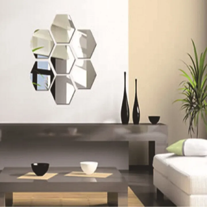 6/12Pcs%20Removable%20Art%20Safety%20Mural%20Decals%20Geometric%20Hexagon%20Mirror%20Wall%20Sticker%20Home%20Decor%20-%20Image%208