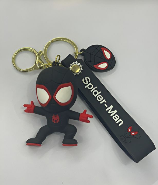 Black Spiderman Keychain