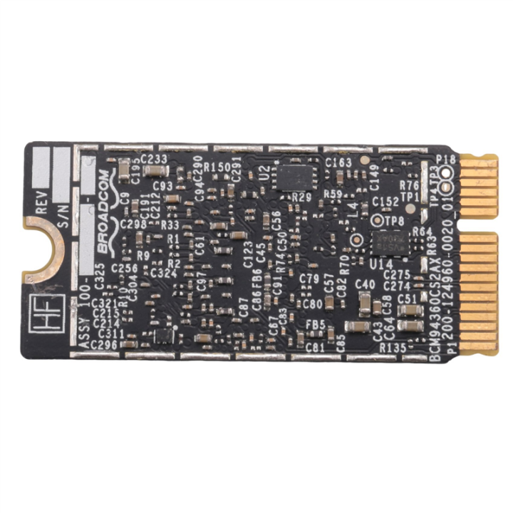 Scheda WiFi BCM94360CS2 Bluetooth 4.0 802.11ac Per Hackintosh – Compatibile Con MacBook Air A1465/A1466 2013