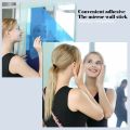 Soft Mirror Sticker Wall-Mounted Self-Adhesive Non-breakable Lenses. 