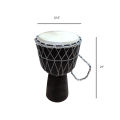Djembe Drum Wood Leather Jembe Made In Nepal. 