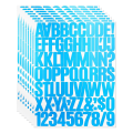 Alphabet Sticker 1.5 Inch Letter 8 Sheets 576 Pieces Adhesive Number Stickers Decals for Scrapbooking. 