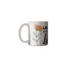 "Laugh As Long As You Live" Aesthetic Floral Printed Ceramic Mug. 