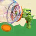 New ABS Fan Dinosaur Bubble Machine Bubbles in Bubble Handheld Electric Dinosaur Bubble Machine Bubble Dinosaur Outdoor Toys Bubbles Toy in Bubble Over 3 Years Old. 
