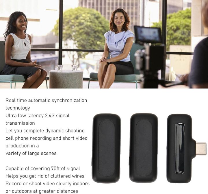 Double%20Wireless%20Lavalier%20Microphone%20Compatible%20for%20Type%20C%20with%20iPhone%20Connector,%20Charging%20Case%20Active%20Noise%20Cancellation%20Suitable%20for%20Vlog%20Insta%20You%20Tube%20Video%20Recording%20(Dual%20Mic)%20-%20Image%207