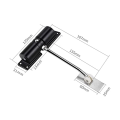 ARELENE 3X Door Closer Household Black Belt Wheel Adjustable Automatic Door Closing Light Zinc Alloy Spring Door Closer. 