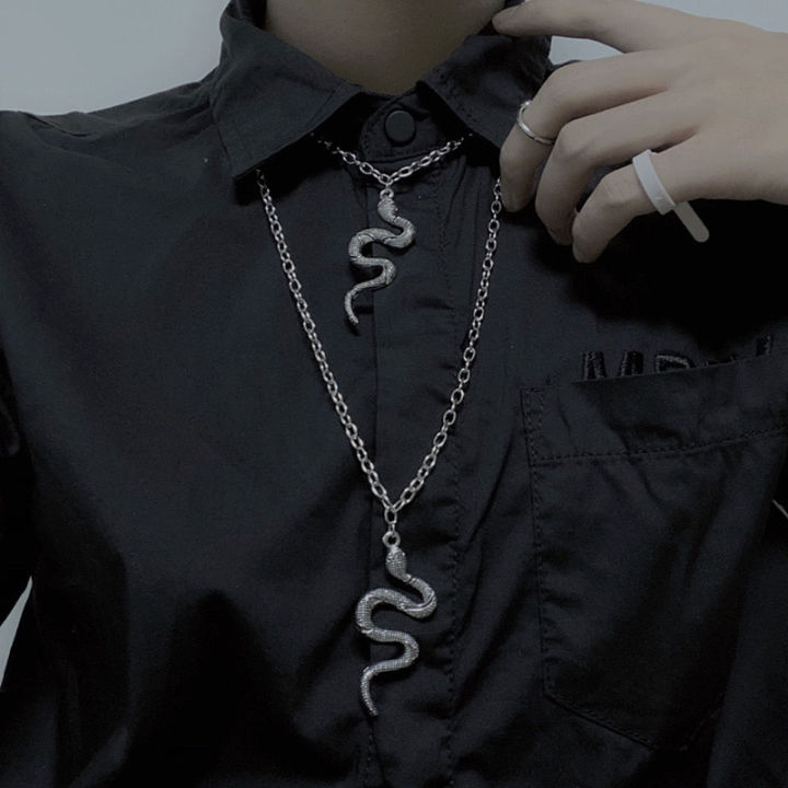 【Innovative designs】Ins Women's Trendy Dark Snake Tuku Tie Street Fashion Personality Accessories Hip-Hop Jewelry