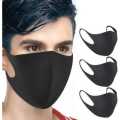 Pack of 3 Cotton Masks, Unisex Reusable Mouth Guard, Anti-Fog Mask, Cold Protection Face Mask, Unisex Reusable Washable Kawaii for Men and Women. 