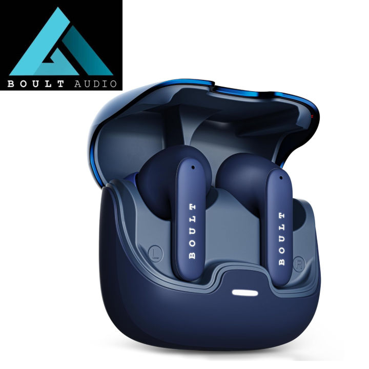 Boult Audio Z40 True Wireless in Ear Earbuds with 60H Playtime, Zen™ ENC Mic, Low Latency Gaming, Type-C Fast Charging, Made in India, 10mm Rich Bass Drivers, IPX5, Bluetooth 5.3 Ear Buds TWS (Blue)