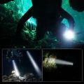 2X Scuba Deep Diving Light Professional Powerful Flashlight Underwater Waterproof LED Diver Light,Black. 