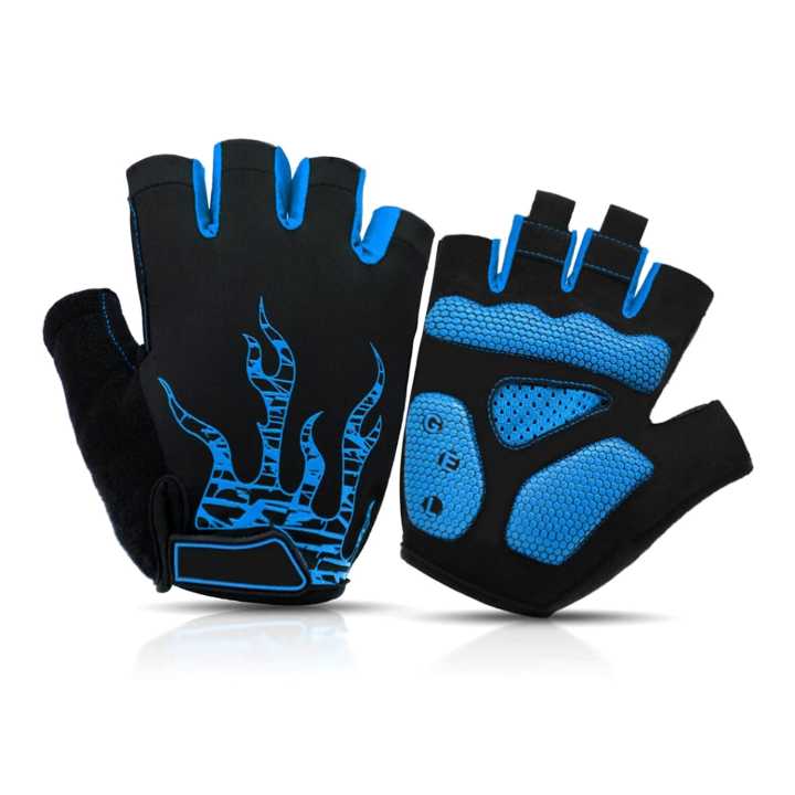 MOREOK Men Cycling Gloves Half Finger Biking Gloves Gel Pad Shock Absorbing Anti Slip Breathable Motorcycle Mountain Bike Gloves Daraz .np