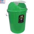 Bagmati Green Plastic Swing Lid Garbage Waste Dustbin- 32 Ltrs.. 