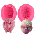 3D Sheep Candle Mold Silicone Molds Form for Candle DIY Handmade Sheep Mould CVFHHH. 