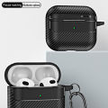 Lereach for AirPods Pro 2 Cover Case Carbon Brazing Cover Resistant Shockproof Full Body Protector Case. 