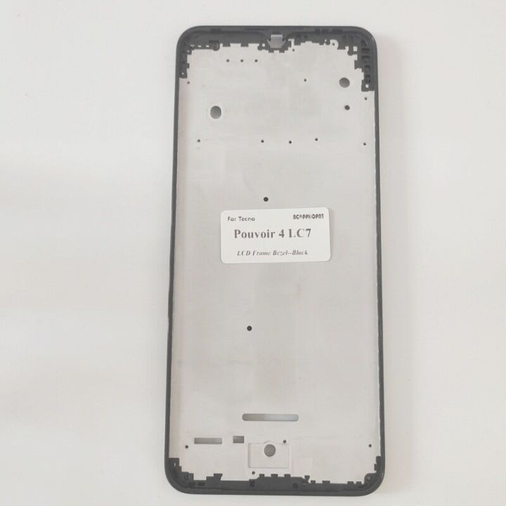 Novaphopat LCD Frame Front Housing Cover Chassis Bezel For Tecno Pova 2 Neo LD7 LE7 LE6 Spark 6 Go KE5 Pouvoir 4 LC7 For Infinix Note 7 X690