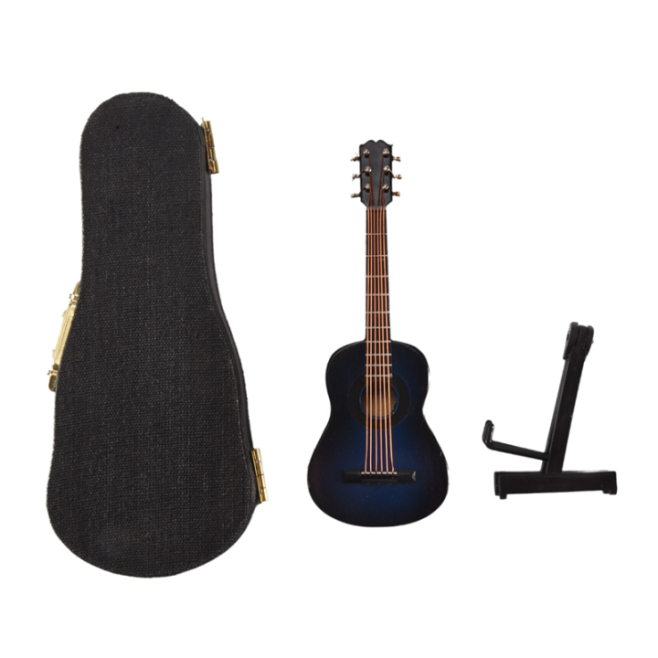 Vylon%20B-Wooden%20Miniature%20Guitar%20with%20Stand%20and%20Case%20Mini%20Musical%20Instrument%20Miniature%20Doll%20House%20Model%20Home%20Decoration%20Easy%20to%20Use%20-%20Image%204
