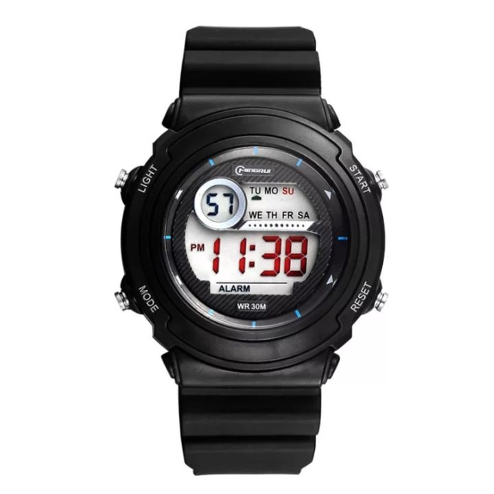 Digital Waterproof Digital Back-Light Alarm Stopwatch Multi-Functional Watch For Children