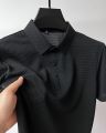 Summer Stylish Ice Silk Fabric Polo T-Shirt For Men. 