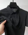 Summer Stylish Ice Silk Fabric Polo T-Shirt For Men. 