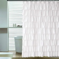 FORIDE 2X Ruffle Shower Curtain Home Decor Soft Polyester, Decorative Bathroom Accessories Great for Showers and Bathtubs. 