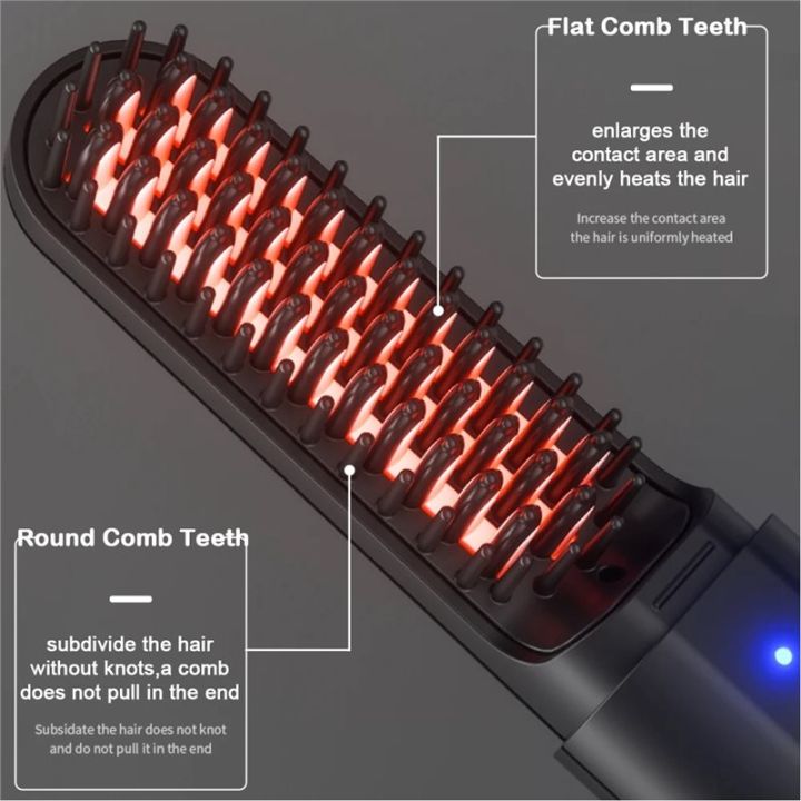 Cordless%20for%20Men%20Beard%20Straightener:Heated%20Beard%20Brush,%20Electric%20Hot%20Comb,%20Anti-Scald%20Mini%20Straightening%20Tool%20-%20Image%205