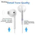 Wenefang REMAX OFFICIAL Wired Music 3.5mm Earphone REMAX X WEKOME LRYA02 60° Degree In-Ear Fitting Built In Microphone Wayar Telinga Year Fon. 