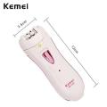 Kemei KM-290R Women Epilator Mini Rechargeable Electric Shaver Hair Remover Travel Essentials. 