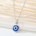 New Trendy Evil-Eye Protection /Evil Eye Pendant Necklace Lock and Heart Chain Necklace for Women. 