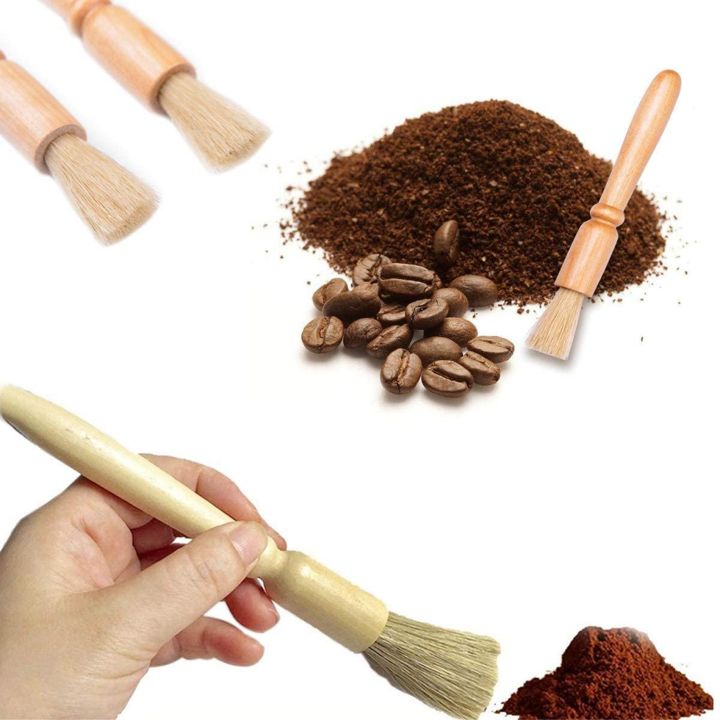 NAMUNY%206Pcs%20Long%20Handled%20Wooden%20Spoons%20Mixing%20Spoon%20Wood%20Tableware%20&%204Pcs%20Coffee%20Machine%20Cleaning%20Set%20Coffee%20Grinder%20Brush%20-%20Image%206