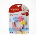 Baby Teething Chewable Ring Bell Grinding Silicone Rattles Teether Toy - BPA Free. 