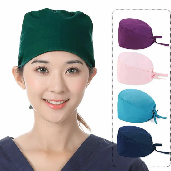 Cotton%20Scrub%20Cap%20Unisex%20Surgery%20Cap%20Theatre%20Doctor%20Cap%20Nurses%20Work%20Hat%20Service%20Industry%20Sweat-absorbent%20Cap%20-%20Image%203