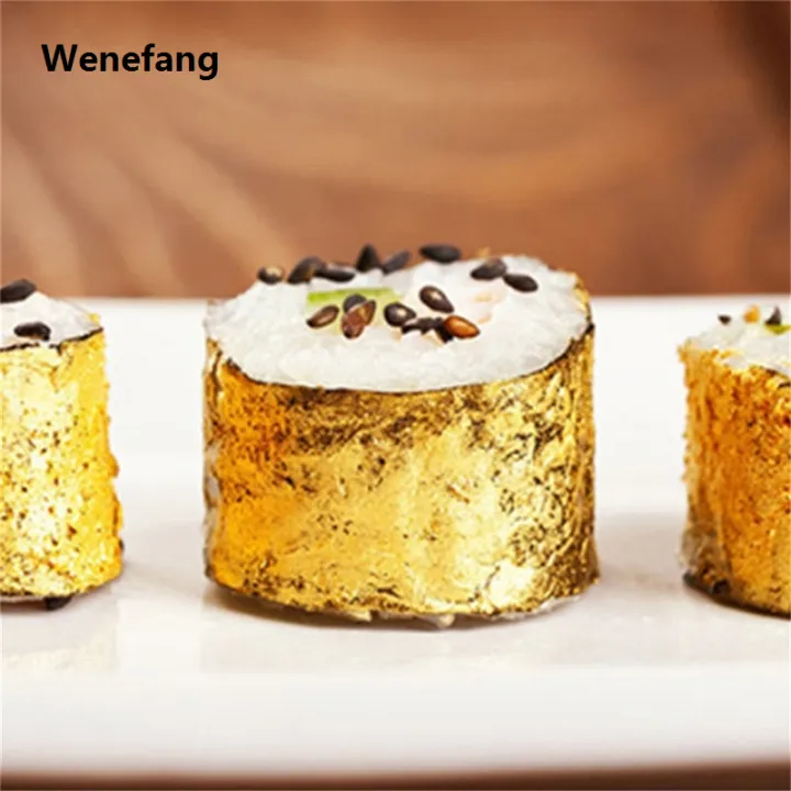 Wenefang%20100Pcs%2024K%20Gold%20Leaf%20Edible%20Gold%20F%20Sheets%20For%20Cake%20Decoration%20Bargain%20price%20New%20Facial%20Cover%20Arts%20Crafts%20Paper%20Home%20Real%20Gold%20F%20Gilding%20-%20Image%202