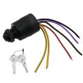 Engine 87-17009A2 Ignition Switch for Mercury Outboard Motor Control Box, 3 Positions, 6 Wires, for Sierra MP41070-2. 