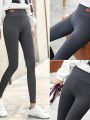 Pant Style Leggings With Inner Fur For Women. 