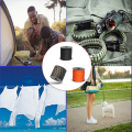 Sptrry50m Polypropylene 7-Core 4mm Umbrella Rope Outdoor Camping Emergency Tent Canopy Rope Windproof Rope DIY Braided Rope A. 