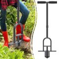 Durable Long Handle Grass Plugger Tool Ergonomic Steel Construction Bulb Planter Foot Ejector Heavy Duty Sod Plugger Tool Grass Repair. 