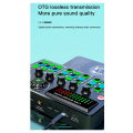 V99 Mobile Karaoke Recording Podcast Sound Card Computer Pod Cast Sound Card Live Performance Mixer Equipment for Singing. 