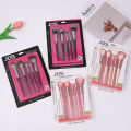 JOS European and American cross-border makeup brushes set of five brushes, brushes that do not pierce the face, pink beauty tools, eyeshadow brushes. 