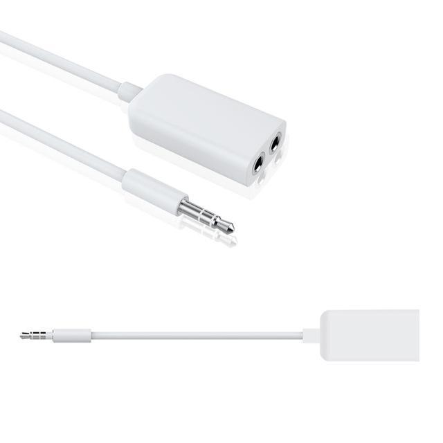 3.5Mm Jack 1 In 2 Out Earphone Aux Cable Splitter Headphones Mobile Phone Plug One In Two Couples For Audio Line