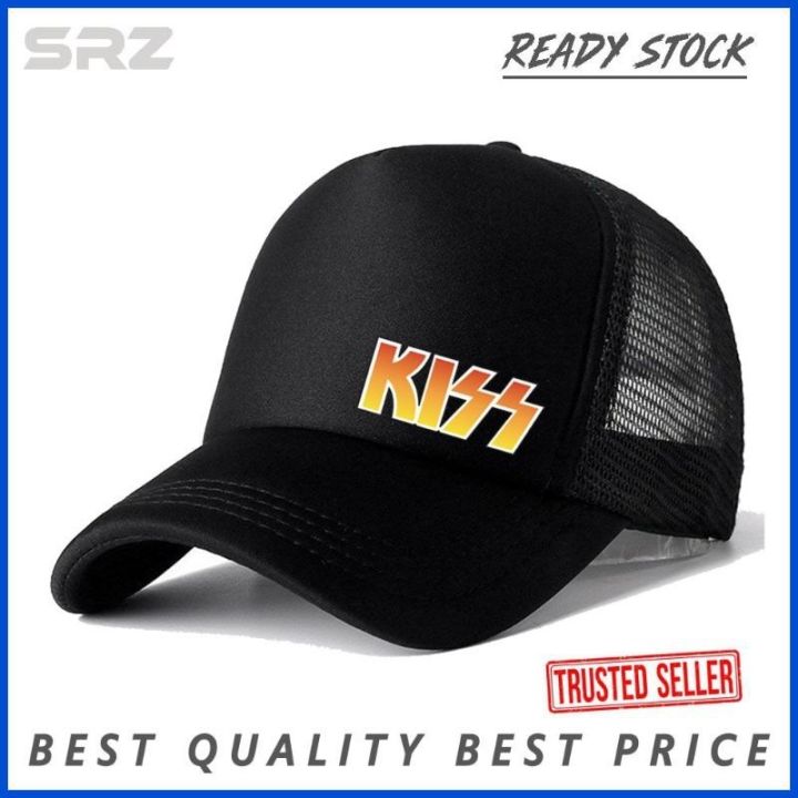 TOPI CAP KISS MEN WOMEN TRUCKER CAP WITH ADJUSTABLE STRAP DYZB