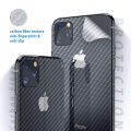 5D Carbon Fiber Back Skin Rear Screen Guard Protector Sticker Protective Film Wrap for Apple iPhone 11 Pro Max. 