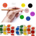 Kraft paper White Office School Supplies Round Inch Green 500 Pcs /Roll Mark stickers Chroma Label Stickers Color Labels Stickers Dot Labels Stickers. 