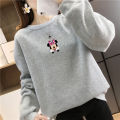 Tailor Stitch Winter Warm Inner Fleece Minni Mouse Sweatshirt For Women. 