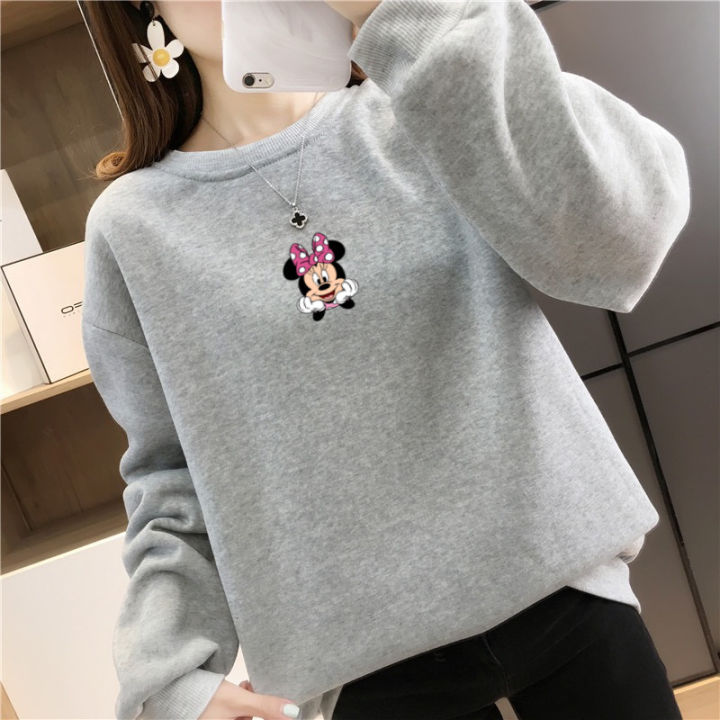 Tailor%20Stitch%20Winter%20Warm%20Inner%20Fleece%20Minni%20Mouse%20Sweatshirt%20For%20Women%20-%20Image%204
