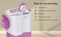 Godrej WSEDGE PRO 9 Kg 5 Star Semi Automatic Washing Machine (WSEDGE PRO 90 5.0 PB3 M LISP, Lilac Sprinkle). 