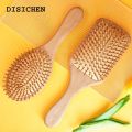 DISICHEN Affordable Wood Comb Healthy Paddle Cushion Hair Loss Massage Brush Hair Brushes Combs Scalp Professional Bamboo Comb Hair Care Healthy 1PC. 